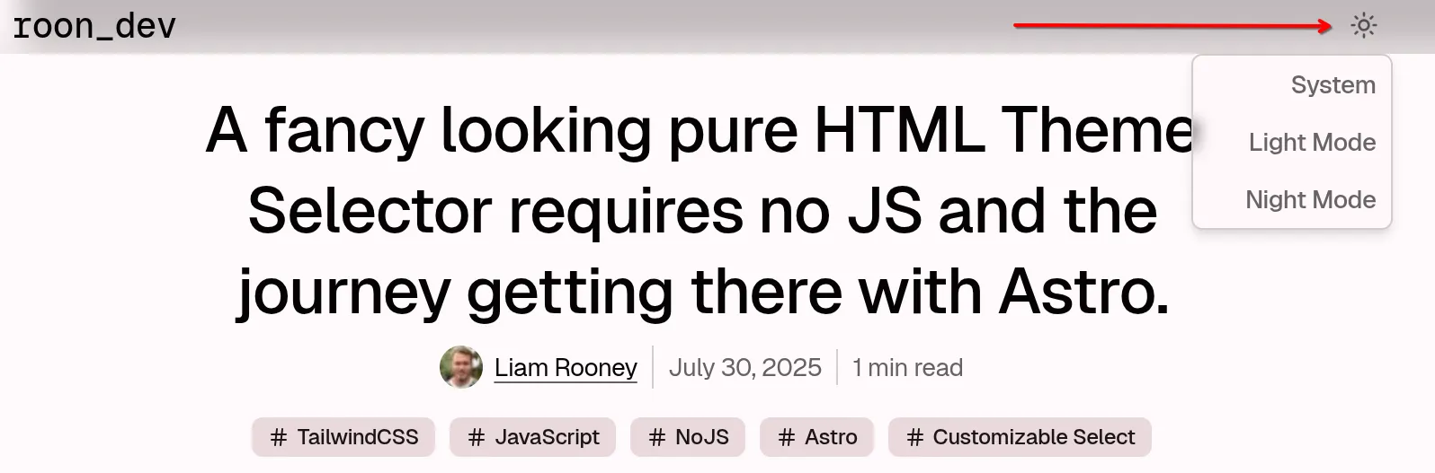 What Customizable Select looks like on Chrome.